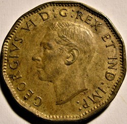 George VI - 5 Cents 1943 Victory (ex.3)