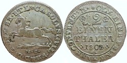 Karl II Wilhelm Ferdinand- 1/12 Thaler 1803 & 1806 - P. Brunswick-Wolfenbüttel (2)