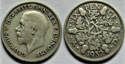 George V - 6 Pence 1932 - Great Britain
