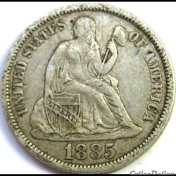 1885 Dime / 10 Cents