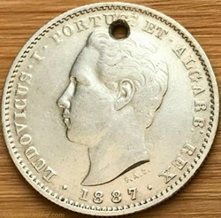 Luís Ist of Portugal - 200 Reis 1887