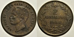 1906 Regno d'Italia, 2 Centesimi, Roma - Vittorio Emanuele III (ex.2)
