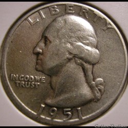 1951 Denver Quarter Dollar