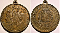 Edward VII & Alexandra - Medalet, Long May They Reign - UK
