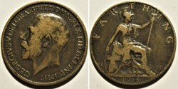 George V - Farthing 1918 - Great Britain