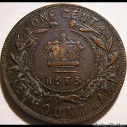 Victoria - One Cent 1873 Newfoundland