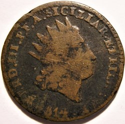 1814 Royaume de Sicile, 2 Grani - Ferdinando III