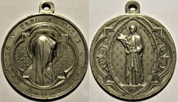 Notre Mère & Saint Aloysius Gonzaga - Médaille par L. Penin