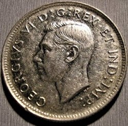 George VI - 25 Cents 1944
