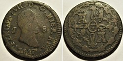 1817 Jubia, 8 Maravedis - Fernando VII de España