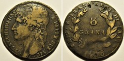 1810 Regno di Napoli, 3 Grana - Joachim Murat (ex.2) Error Filled Die
