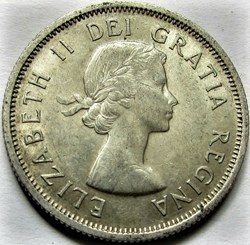 Elizabeth II - 25 Cents 1955 (ex.2)