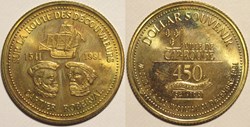 Cap Rouge, Québec - 1541-1991 Route Discoverers - 2 Dollar Souvenir Token