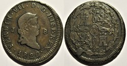 1820 Jubia 8 Maravedis - Fernando VII de España