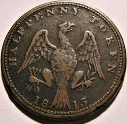 George III - HalfPenny Token 1813 - Britannia & Eagle