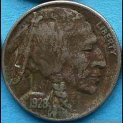 1928 5 Cents - Error