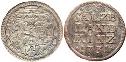 Leopold Anthony von Firmian - 4 Kreuzer 1731 - Bishopric of Salzburg