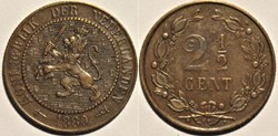 Willem III of Nederland - 2½ Cents 1880