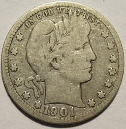 1901 Quarter Dollar