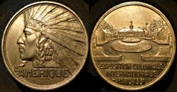 Exposition Coloniale Internationale 1931, Médaille Amérique