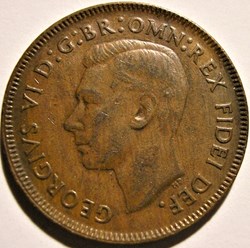 George VI - Half Penny 1952 Perth - Australia