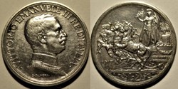 1917 Royaume d'Italie, 2 Lire, Roma - Vittorio Emanuele III