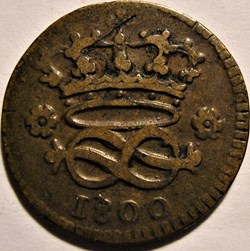 1800 Royaume de Sardaigne, 2 Denari - Charles-Emmanuel IV de Savoie