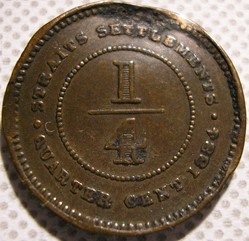 Victoria - Quarter Cent 1884 - Straits Settlements, Malaysia