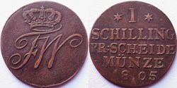 Friedrich Wilhelm III - 1 Schilling 1805, Berlin