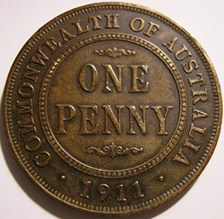 George V - One Penny 1911 - Australia