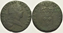 Louis XV - Sol de Reims 1719 S