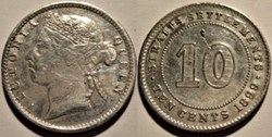 Victoria - 10 Cents 1899 - Straits Settlements, Malaysia