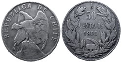 Chile - 50 Centavos 1903 Santiago