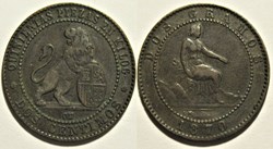 1870 - 2 Centimos - Gobierno Provisional