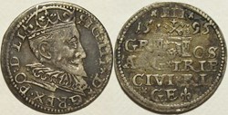Sigismund III Wasa - 3 Grossus 1595, Duchy of Livonia