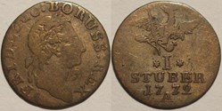 Friedrich II the Great - 1 Stuber 1772, Eastern Friesland