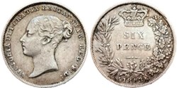 Victoria - Sixpence 1853 Kingdom of Great Britain