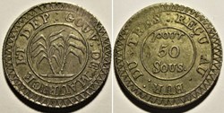 George IV - 50 Sous (1822) - Mauritius