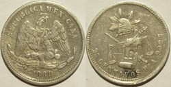 México - 25 Centavos 1881 Hermosillo