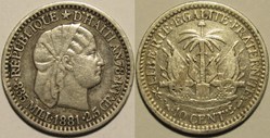 Haiti - 10 Centimes 1881