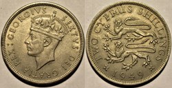 George VI - Two Shillings 1949 - Cyprus