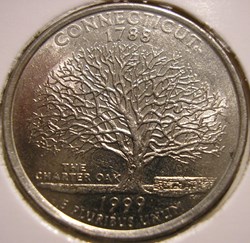 1999 P Quarter Dollar - Connecticut State