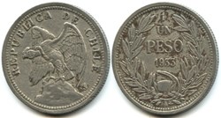 Chile - Un Peso 1933 Santiago