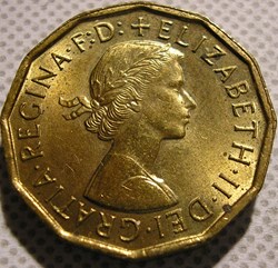 Elizabeth II - 3 Pence 1966 - UK