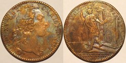 Louis XV - 1749, Jeton, Extraordinaire des guerres - Temple de Janus