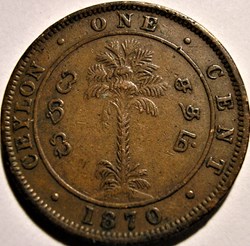Victoria - One Cent 1870 - Ceylon (ex.2)
