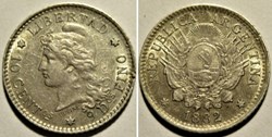 Argentina - 10 Centavos 1882 - Doubling Date