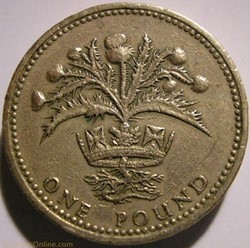 Elizabeth II - One Pound 1984 - UK