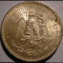 México - 1944 - Un Peso - Estados Unidos Mexicanos
