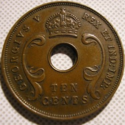 George V - 10 Cents 1924 - East Africa